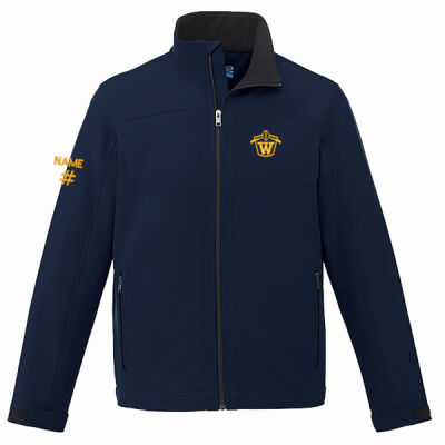Balmy Men's Flag Icon Embroidered Full Zip Jacket Thumbnail